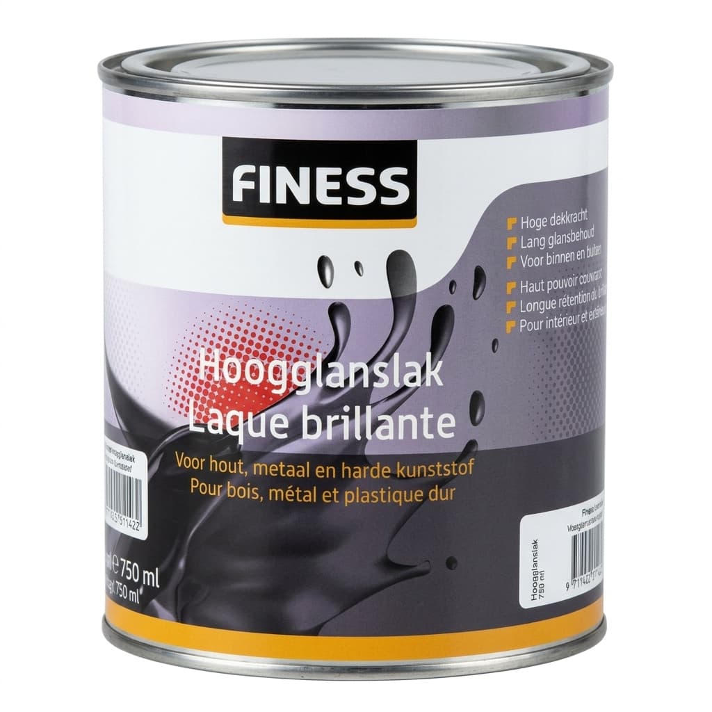 finess hoogglanslak paars 750ml