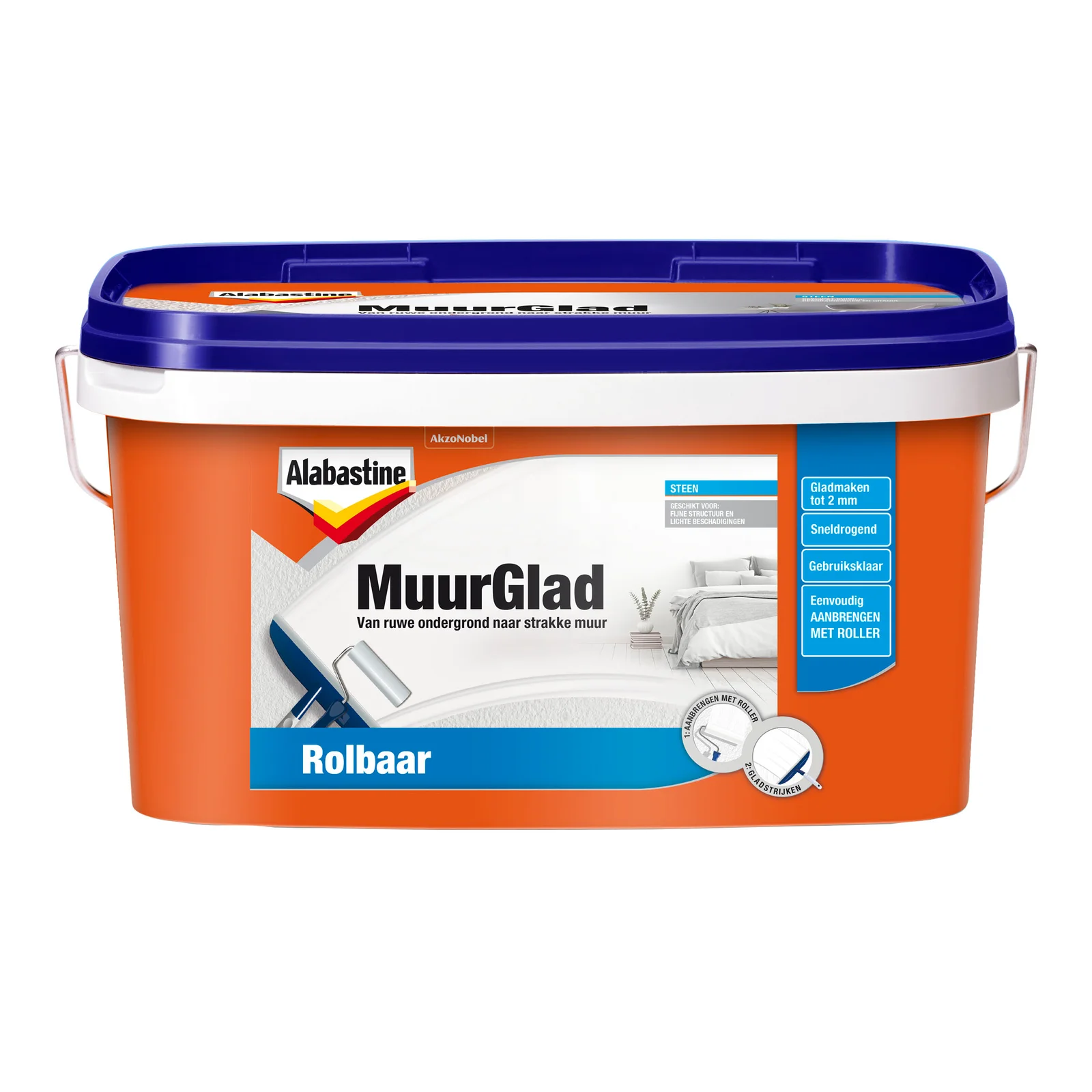 Alabastine Muurglad Rolbaar 10L