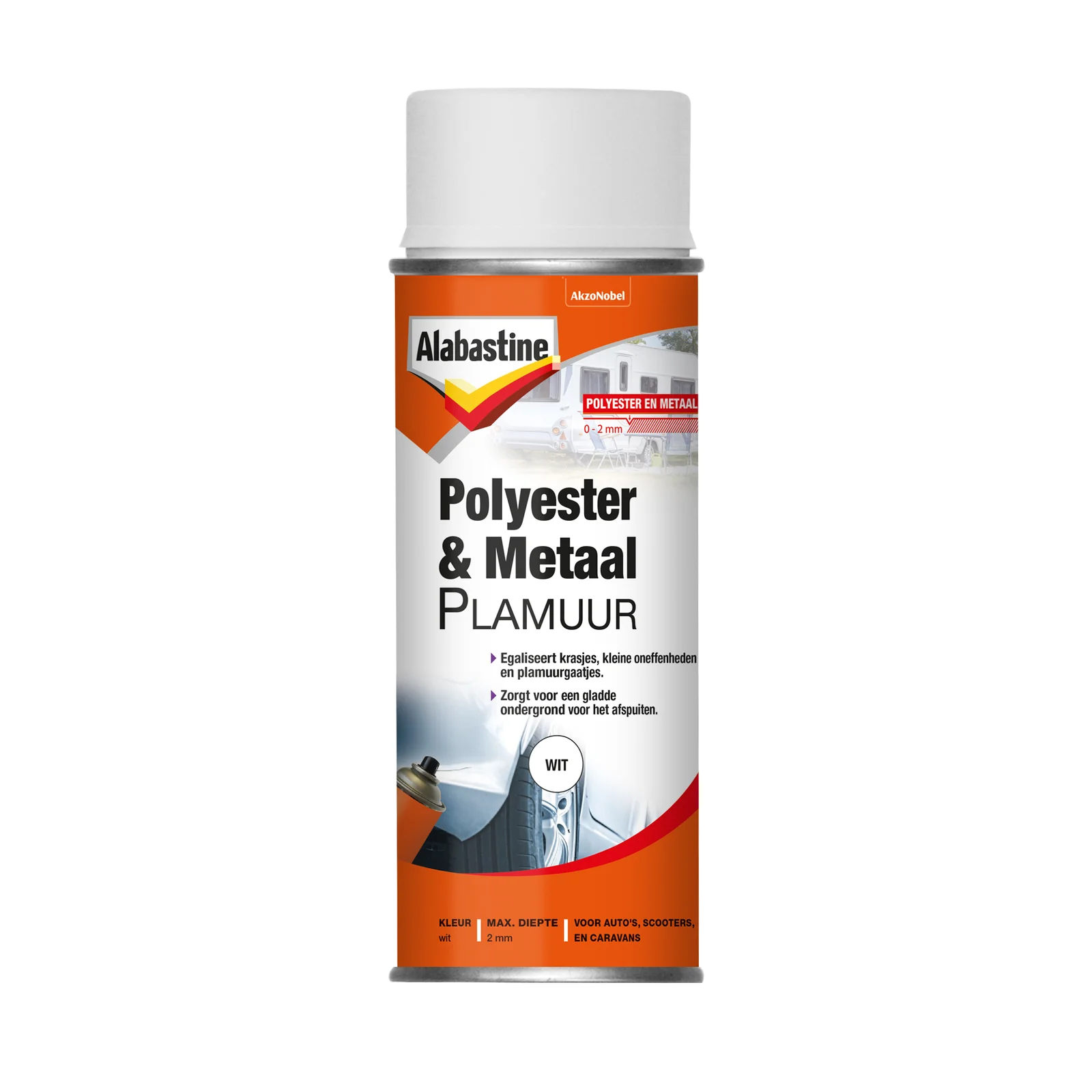 Alabastine spuitplamuur wit 400ml