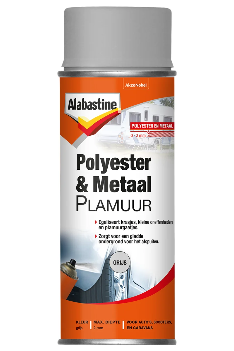 Alabastine spuitplamuur grijs 400ml