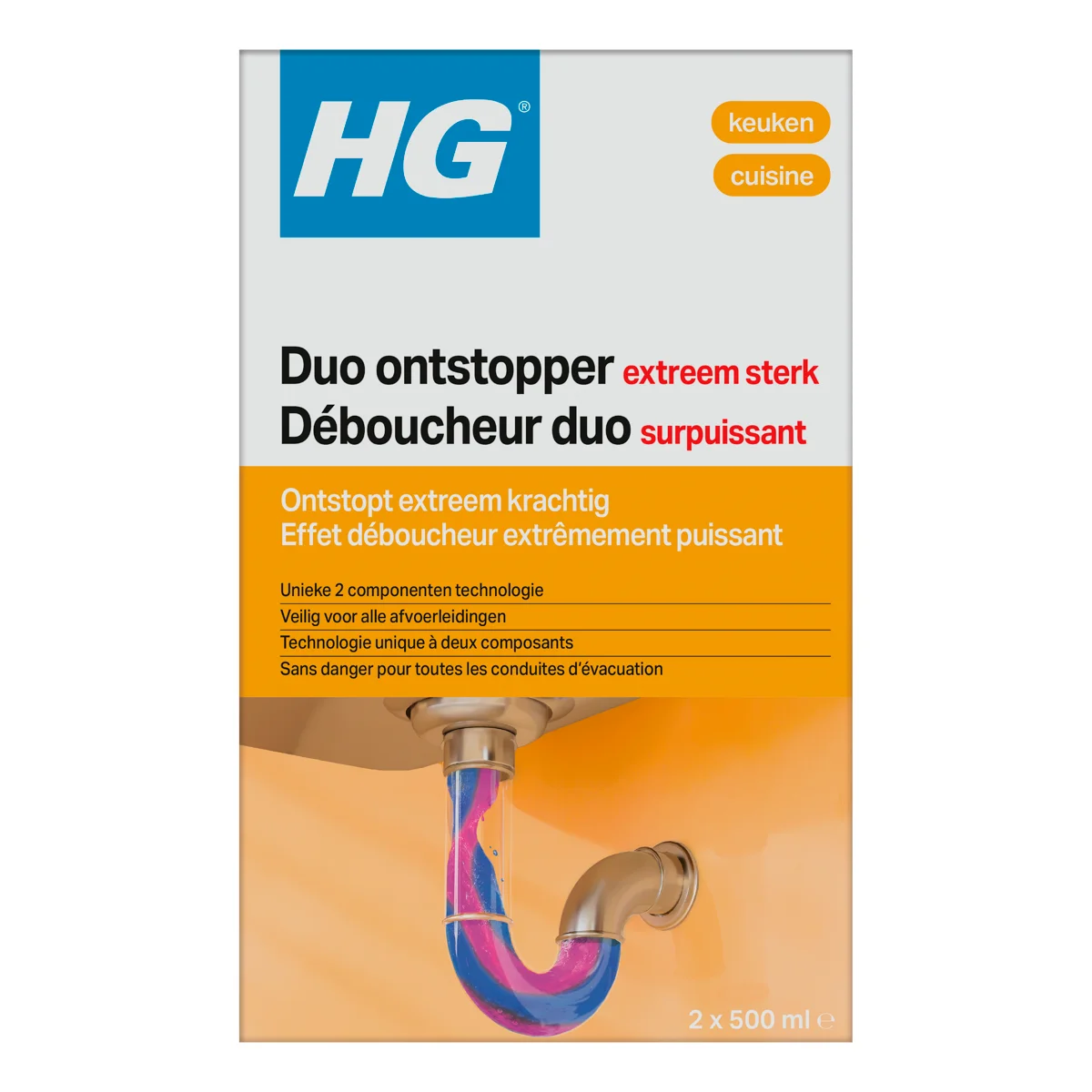 HG Duo Ontstopper 500 ml
