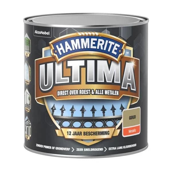 Hammerite Ultima Metallic Goud – 250 ml