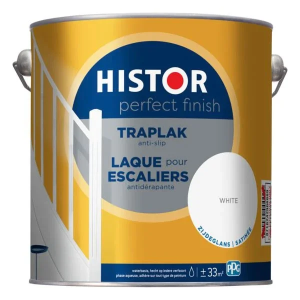 Histor Perfect Finish Traplak ZG 2,5L White Zijdeglans