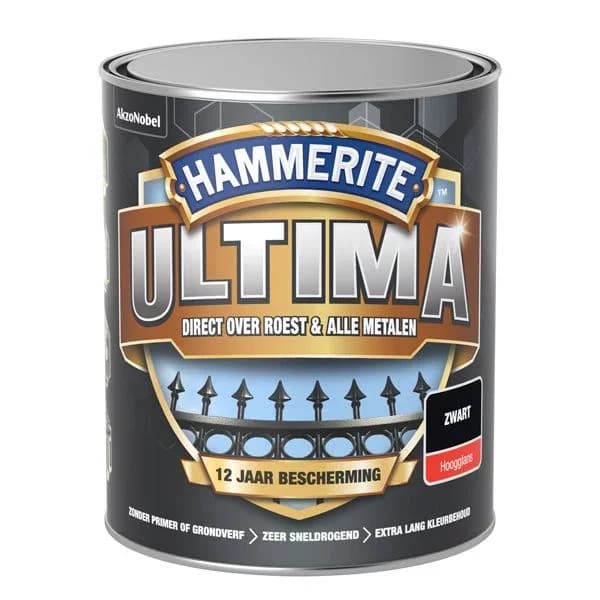 HT Ultima HG Zwart 750 ml Hoogglans