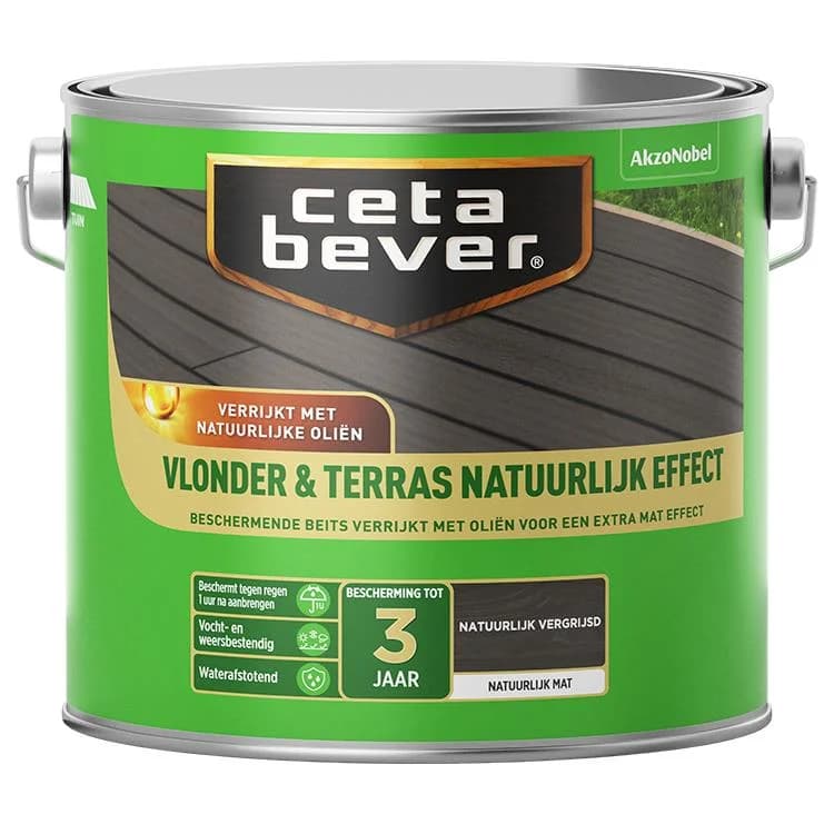 Ceta Bever Vlonder & Terras Natuurlijk Vergrijsd Mat 2,5 L