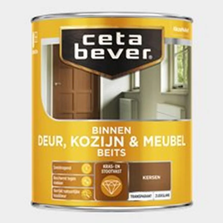 Ceta Bever Deur & Kozijn Beits Kersen Transparant ZG 0,75 L Zijdeglans