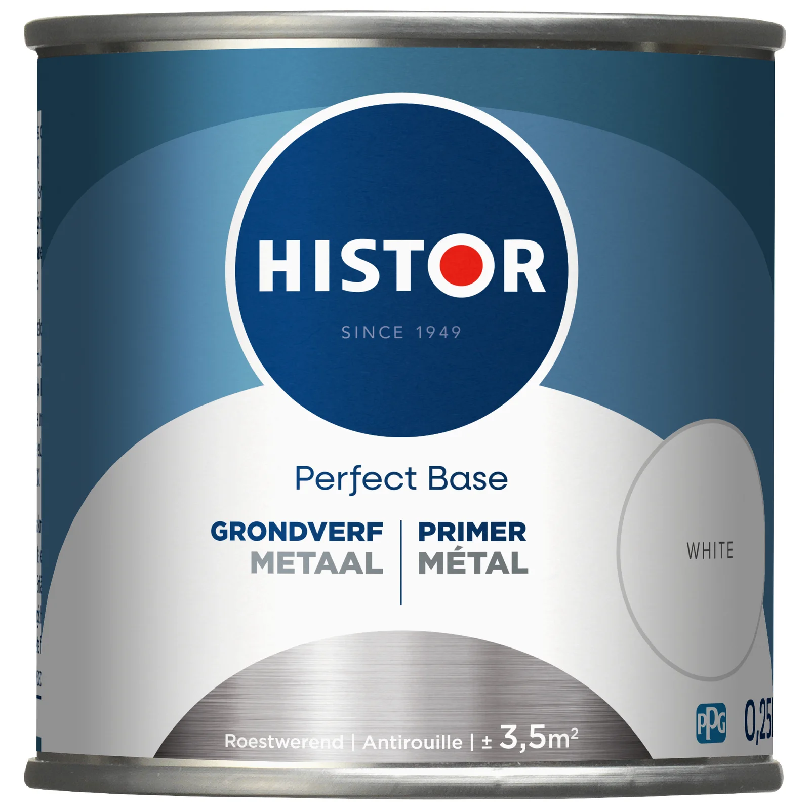 Histor P.B. Grondverf metaal wit 0,25L