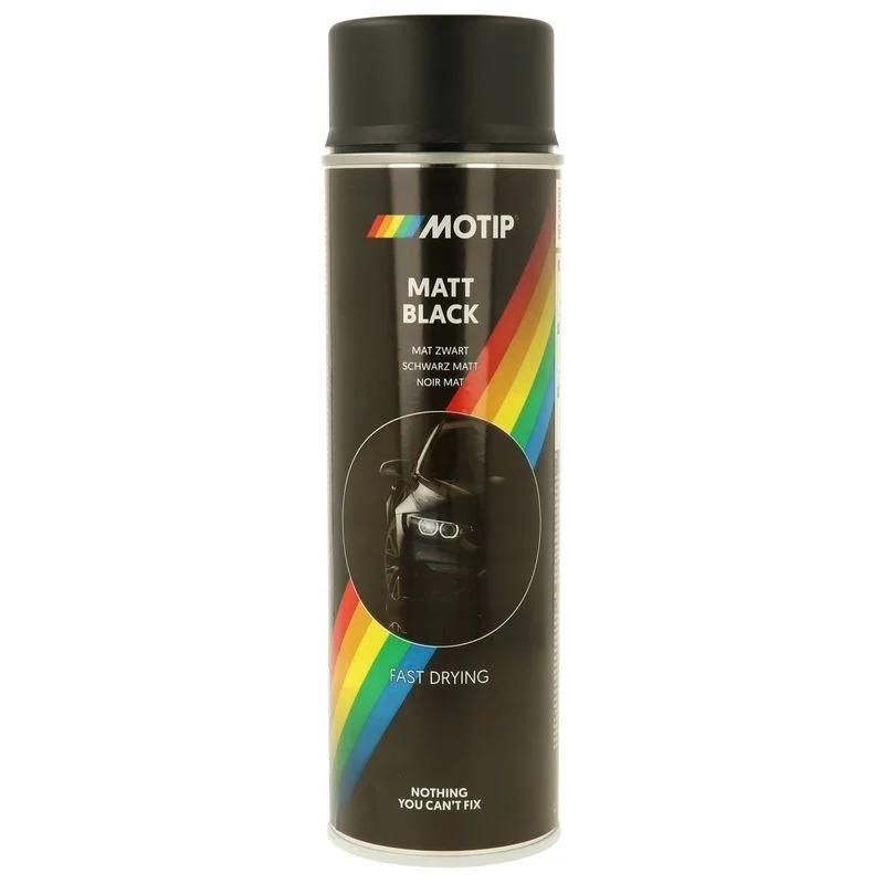 Motip Universeel Zwart Mat 500ml