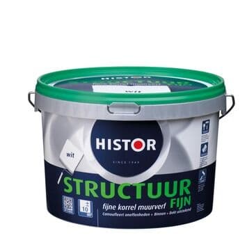 Histor Structuur Fijn Muurverf 2,5L Wit
