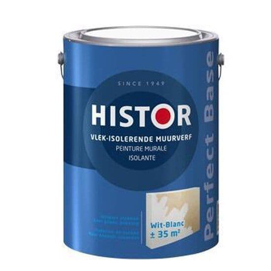 Histor Muurverf Vlekisolerend 5L Wit