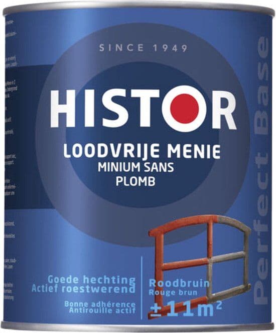 Histor P.B. Loodvrije Menie roodbruin