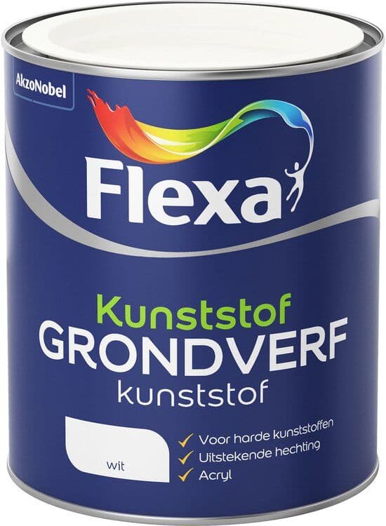 Flexa Kunststof Grondverf Wit Mat 750 ml