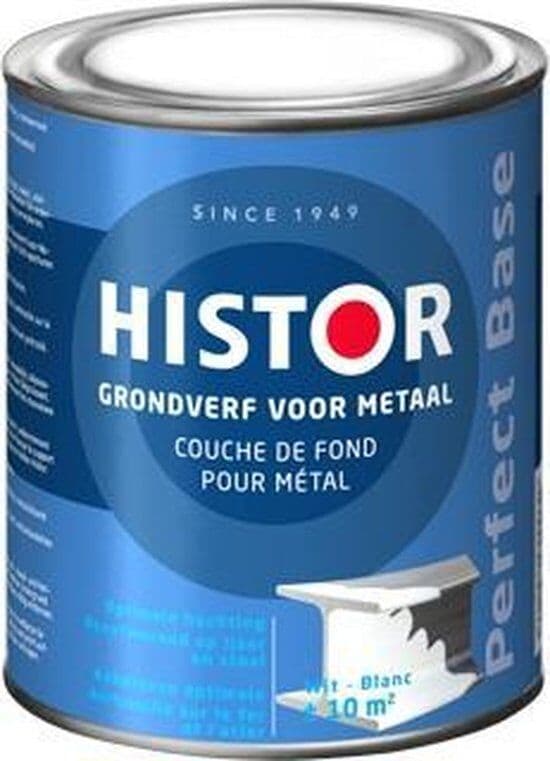 Histor P.B. Grondverf metaal wit 750 ml