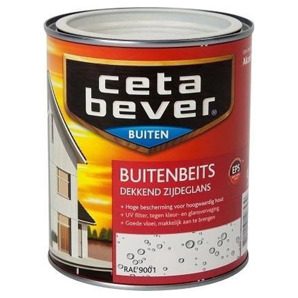 CetaBever Buitenbeits Dekkend Ral 9001 Zijdeglans