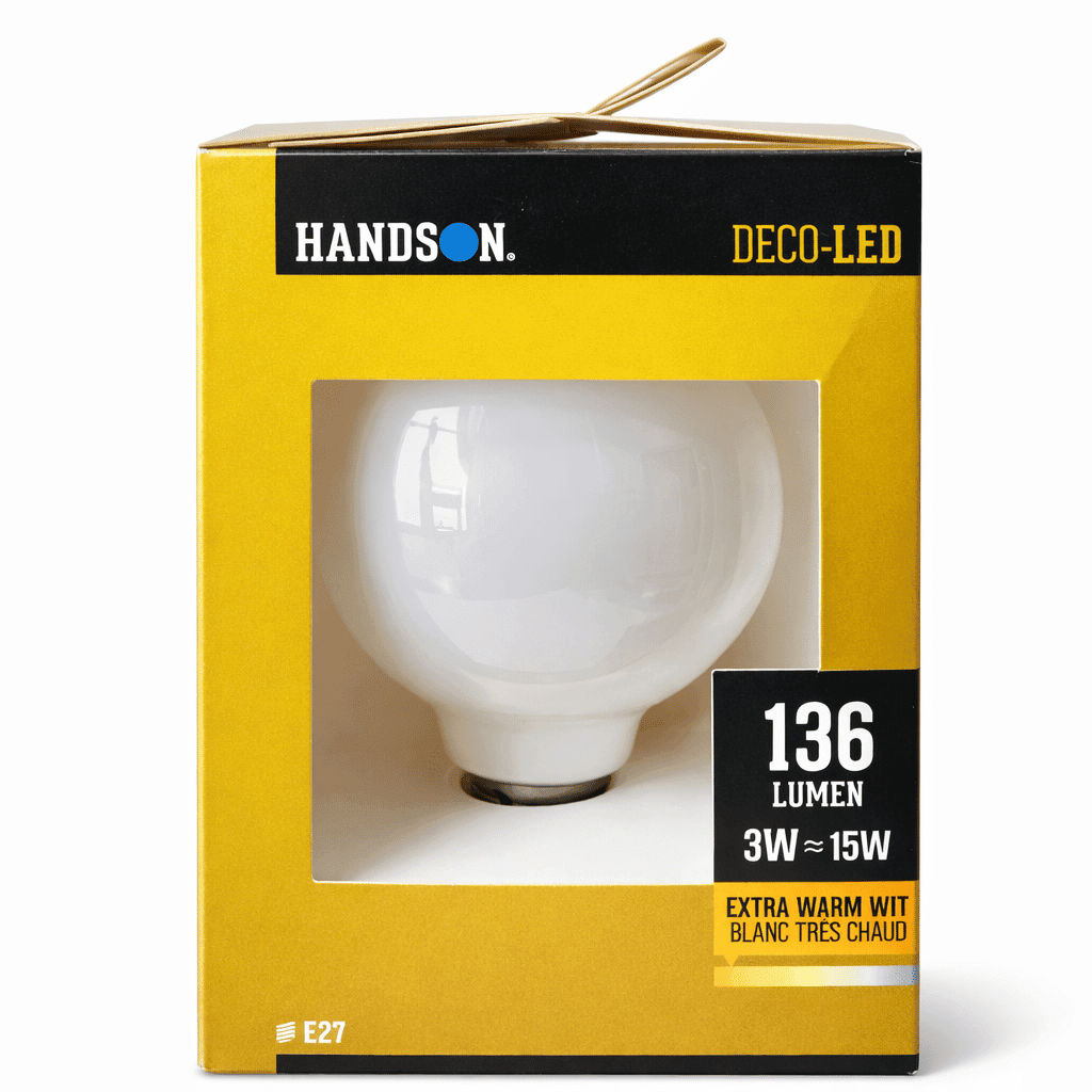 Handson Deco-Led 136 Lumen E27 extra warm wit