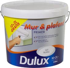 DULUX Muur- & Plafondprimer Wit – 12 12 L