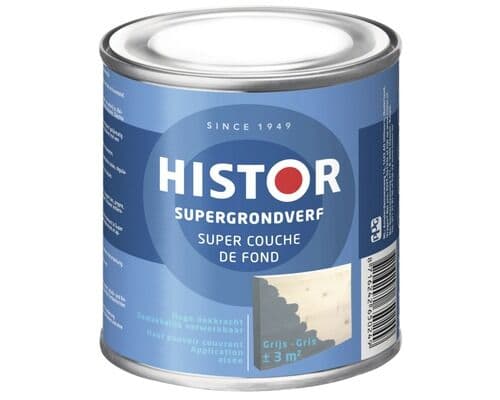 Histor P.B Supergrondverf grijs 0,25L