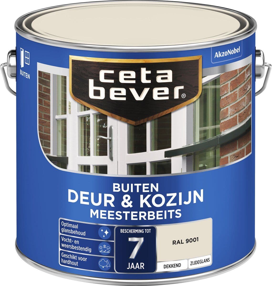 CB Buiten Gevel & Kozijn snelbeits 2,5L Ral 9001 Zijdemat