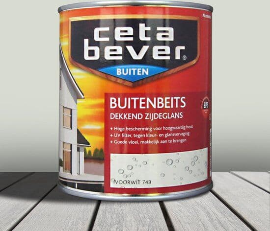 CetaBever Buitenbeits Dekkend Ivoorwit 743 Zijdeglans