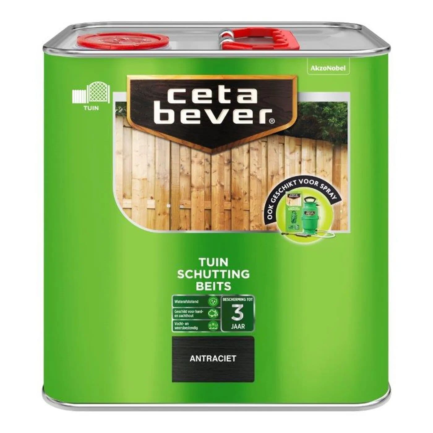 Ceta Bever Tuin en Schuttingbeits 3L Antraciet