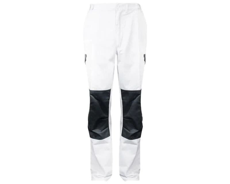 Werkbroek wit/grijs maat 52