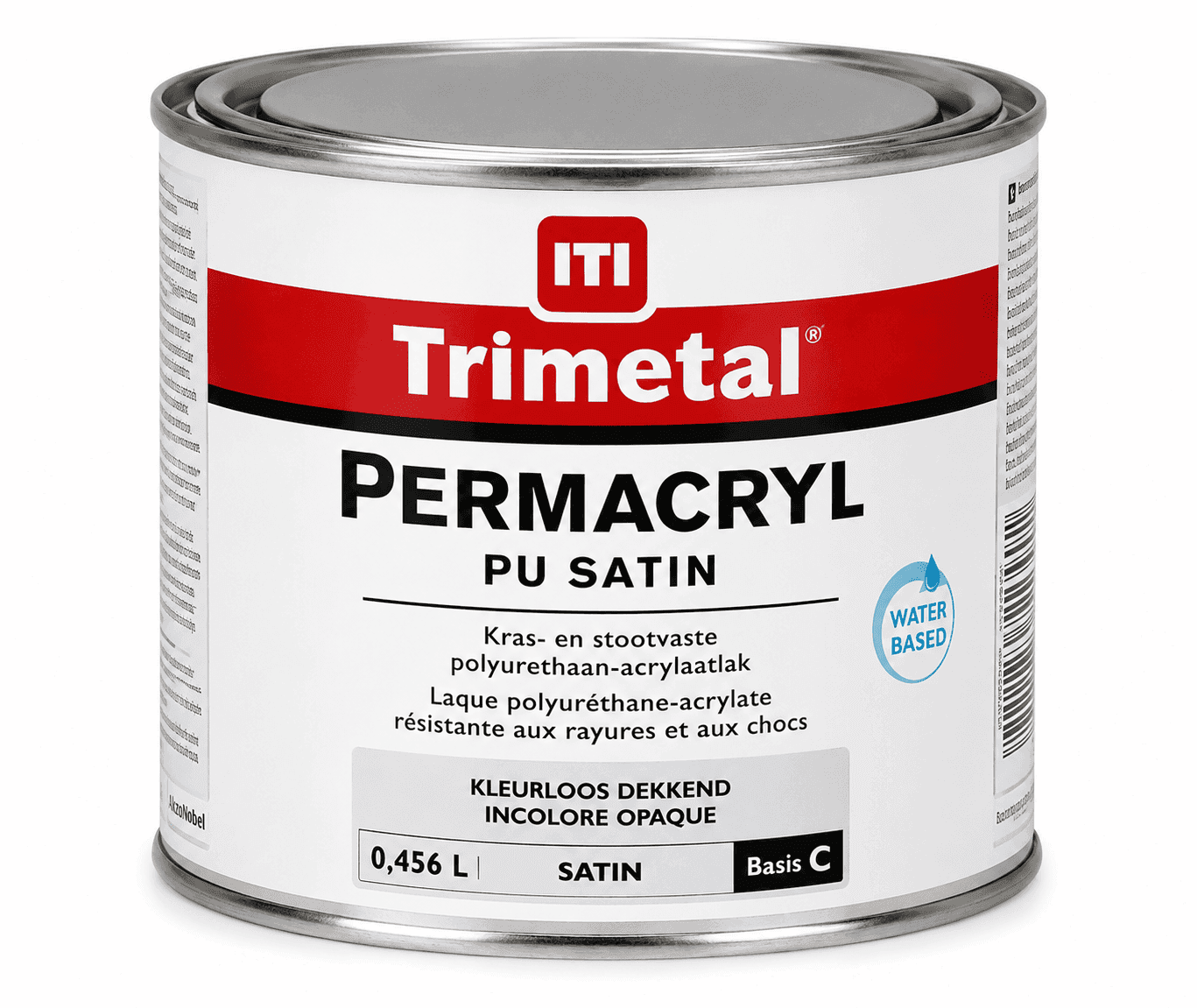 Trimetal Permacryl PU Satin Kleurloos Dekkend 0,456 L