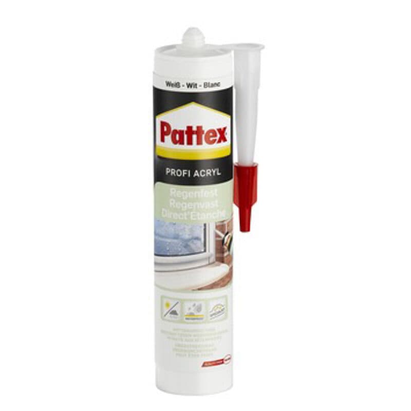 Pattex Acrylaatkit Regenvast Wit 310 ml
