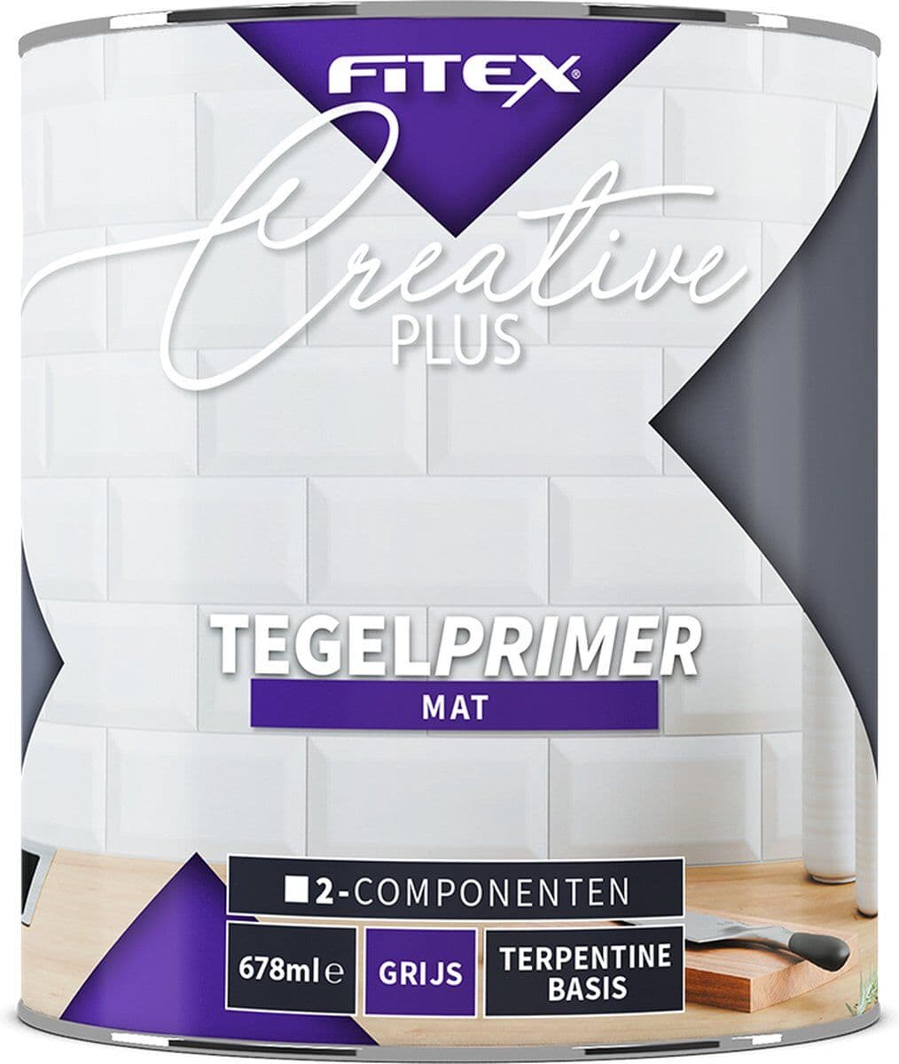 Fitex Creative+ Tegel Primer 2-componenten 2,5 liter grijs