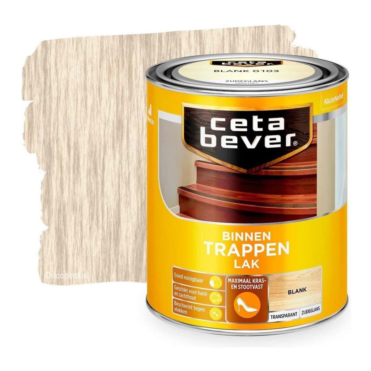 CetaBever Binnen Trappenlak Anti-Slip Blank 750 ml